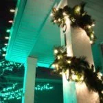 A residential Twin Cities house with holiday lights around it