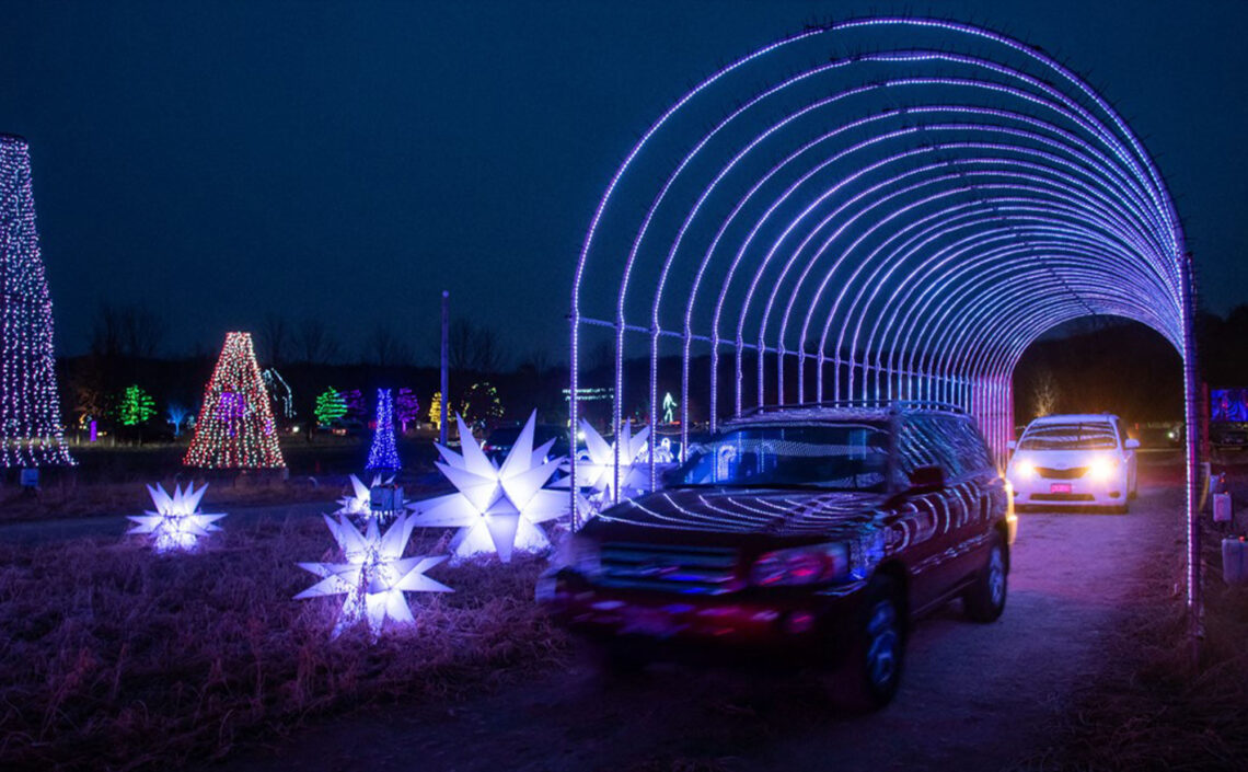 The Drive-Thru Delight: Sever’s Holiday Lights