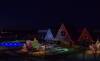 Holiday lighting display using RGB lights at a church in the Twin Cities area.