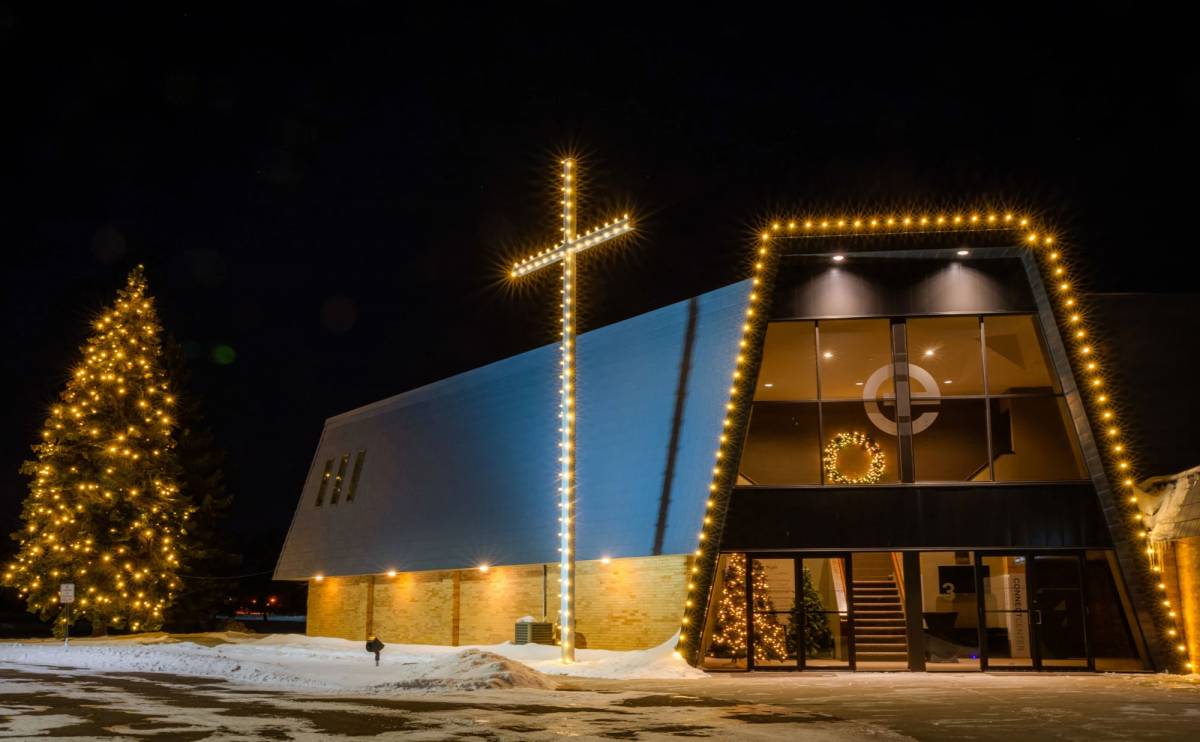 Holiday Lighting of a Church