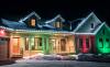 Roofline lighting with exterior color effects
